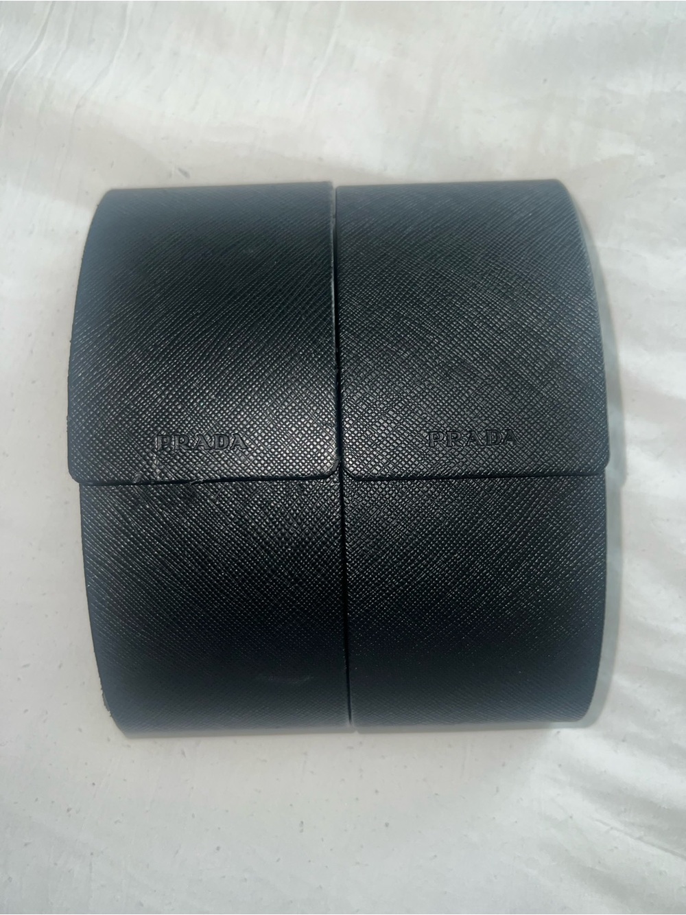 Prada Black Hard Sunglasses Case Duo